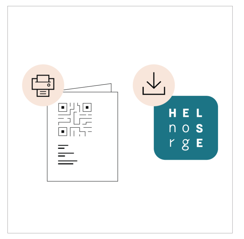 Hvis du vil vise sertifikatet ditt uten Internett-tilgang, kan du laste ned en kopi på telefonen eller skrive det ut.