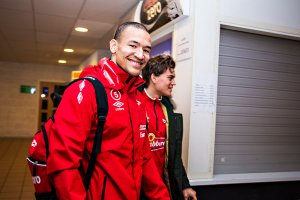 Edvard Skagestad på vei til trening