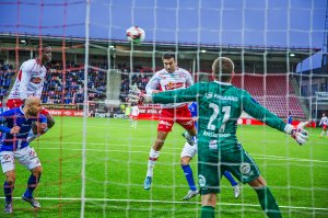 Sanel Kapidzic scorer mot Sarpsborg 08 i treningskamp 2016