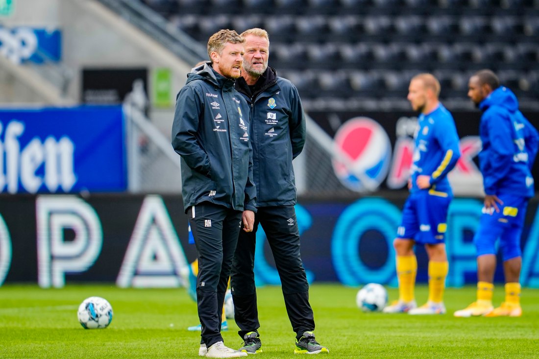 Andreas Hagen har en fortid som både spiller og assistent i Jerv. Våre assistenttrenere Jahn Robert Holmgren og Andreas Jenssen har også en fortid fra Jerv. (Foto: Ole Martin Wold / NTB)