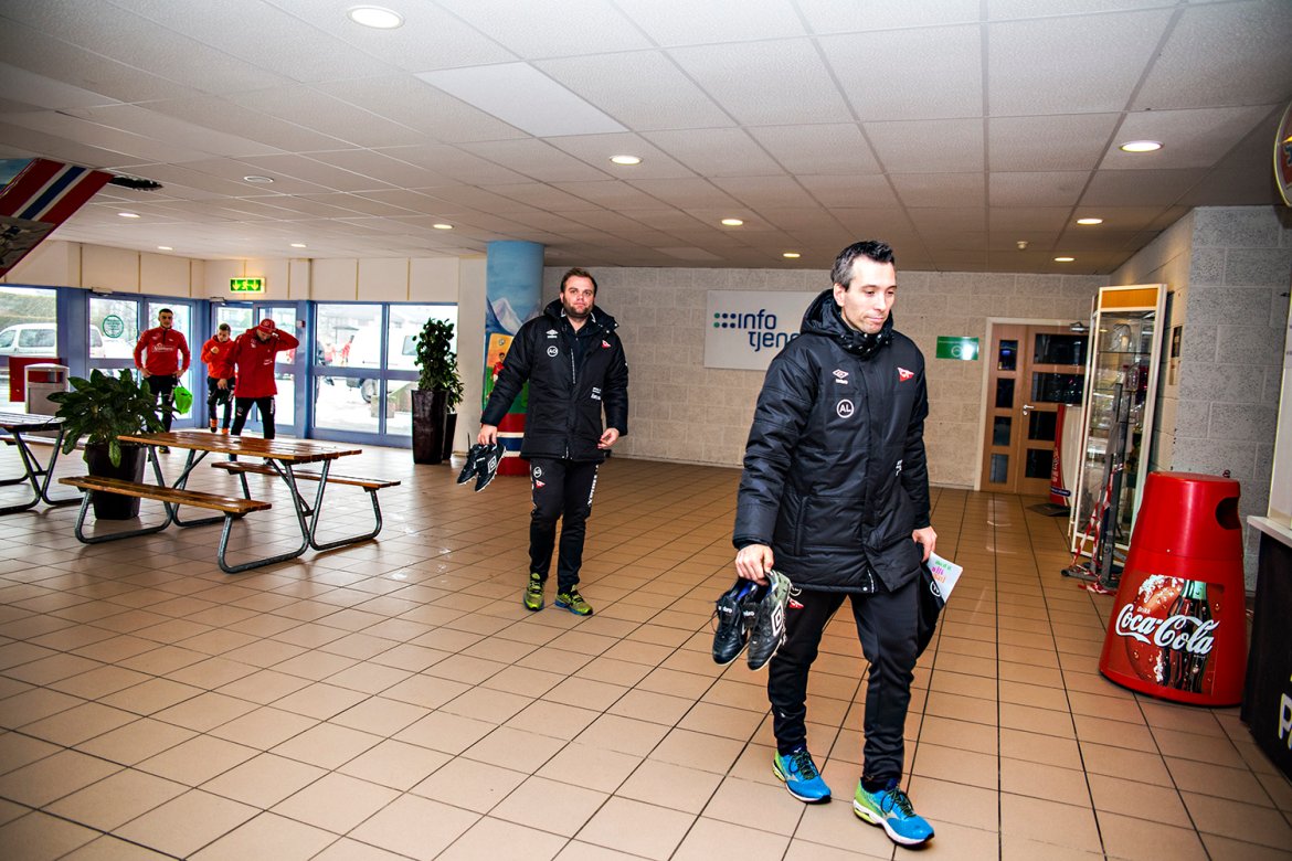 Loberto og Olsen trening i Østfoldhallen