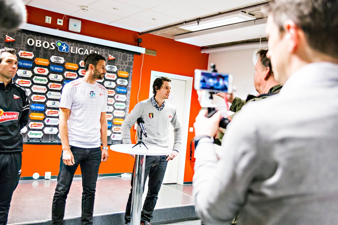 Mislav Leko presentes på pressekonferanse