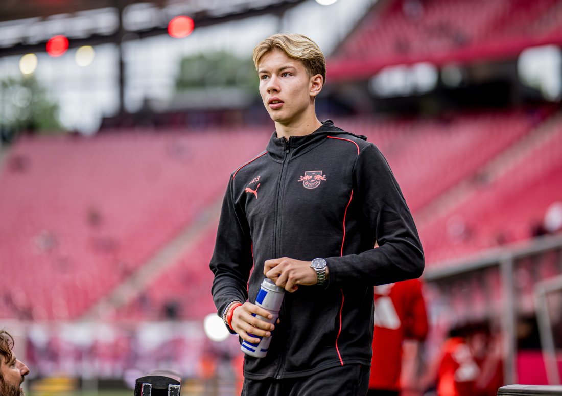 Norbye har vært i RB Leipzig siden sommeren 2023. (Foto: RB Leipzig)