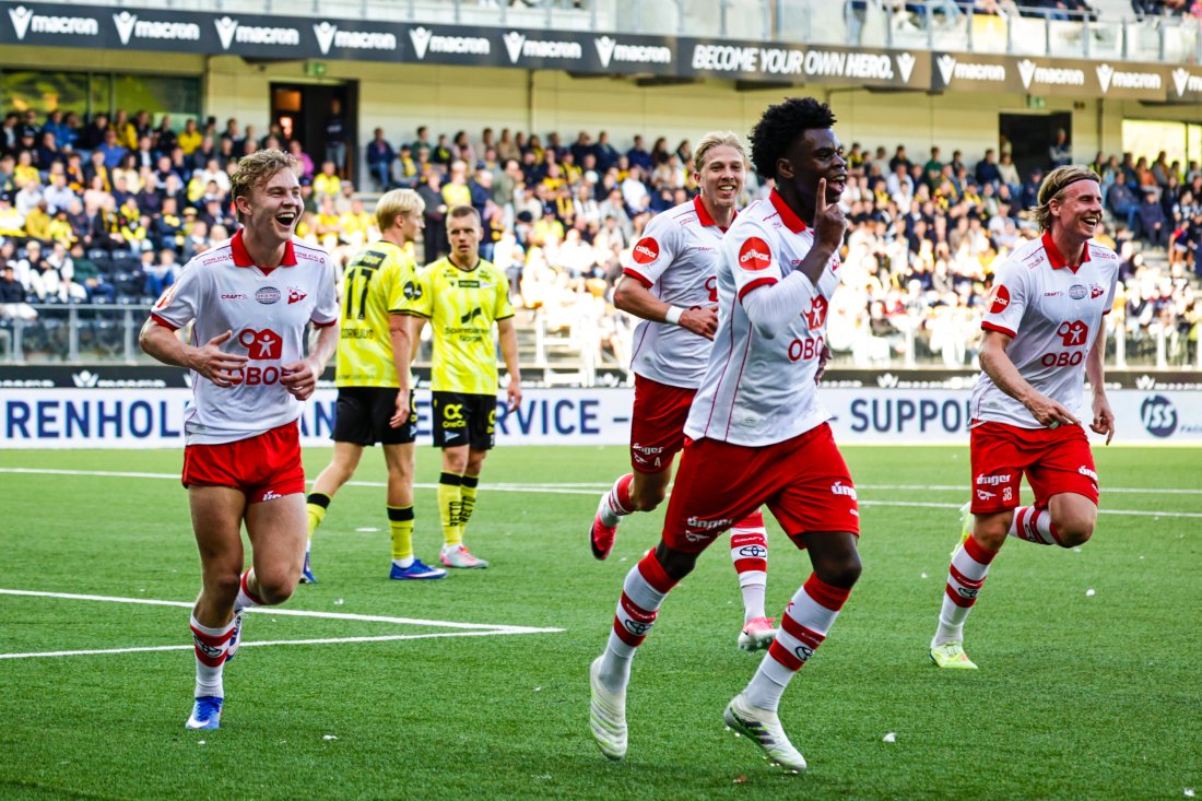 Gabriel Wesseh ble matchvinner forrige kamp, i dag starter han for første gang på Fredrikstad Stadion. (Foto: Tor Erik Schrøder / NTB)