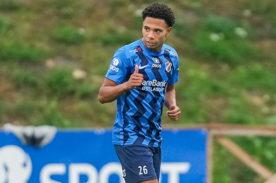 Joachim Nysveen under NM kampen i fotball mellom Gamle Oslo og Stabæk på KFUM-Arena i Oslo. (Foto: Javad Parsa / NTB)