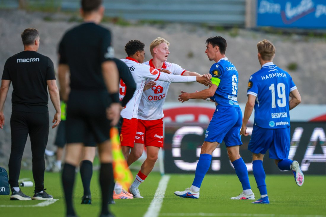 Det ble litt tenning i kveld. (Foto: Trond R. Teigen / NTB)
