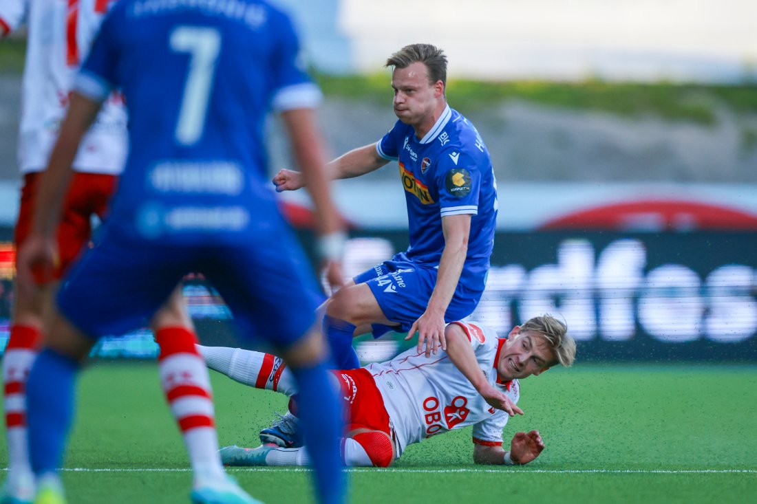 Benjamin Faraas kom inn og satt sitt preg på kampen. (Foto: Trond R. Teigen / NTB)