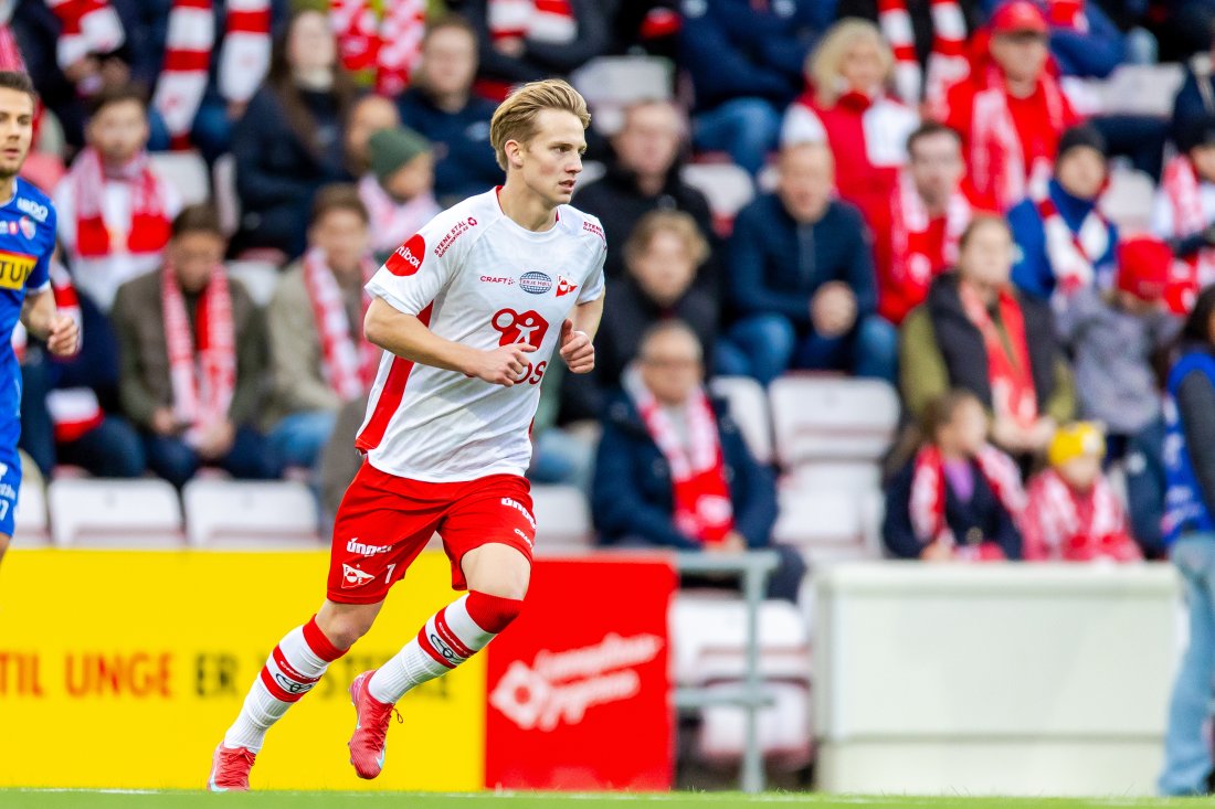 Benjamin Faraas fikk et drøyt kvarter for FFK 2 i dag. Han rakk å tegne seg på scoringslisten.