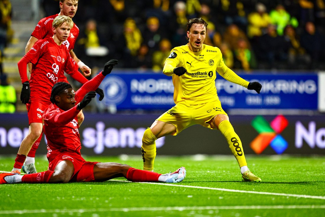 Her er Kennedy i aksjon i siste serierunde borte mot Bodø/Glimt. (Foto: Mats Torbergsen / NTB)