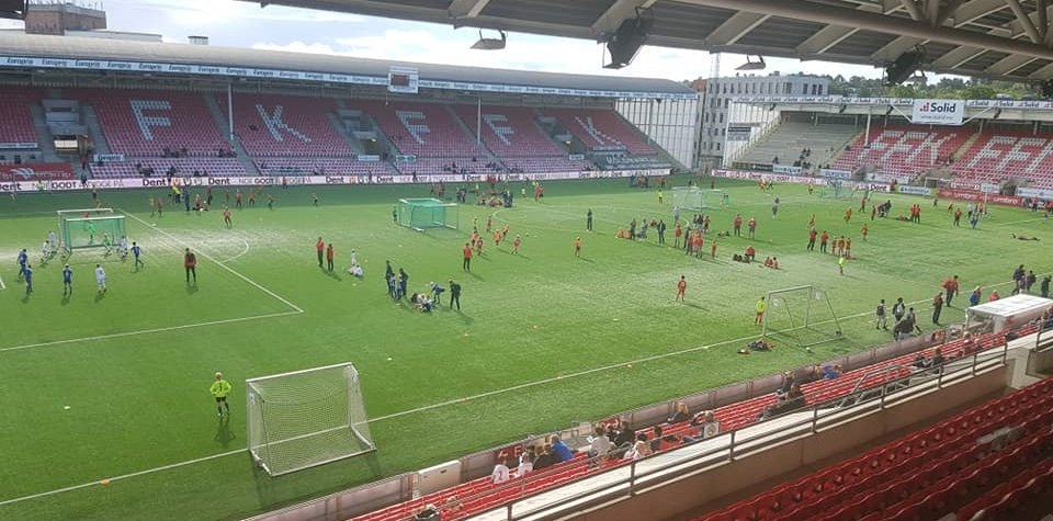 På Fredrikstad Energi 5'er Cup er det flotte fasiliteter og topp stemning!