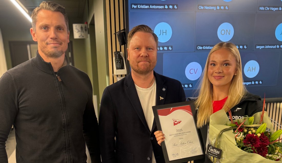 Sara Løken Olsen ble kåret til årets unge spiller for FFK Kvinner.