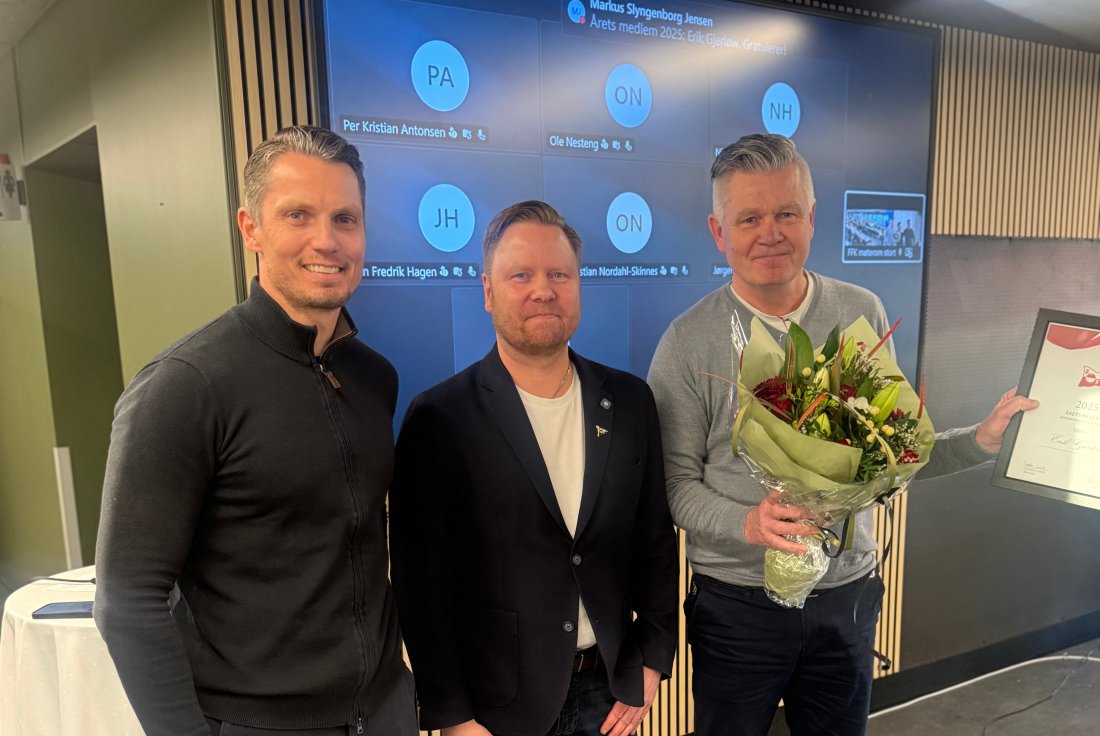 Erik Gjerløw fikk prisen årets medlem.