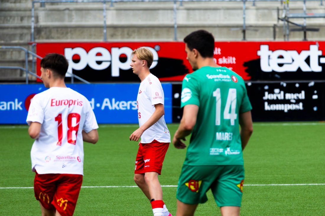 Theodorsen med spilletid i A-lagets treningskamp mot HamKam tidligere i år