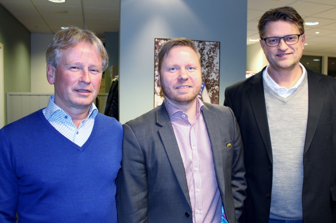Fra venstre: Kjell Krathe, Jostein Lunde og Håvard Johansen ble alle valgt inn i styret på Årsmøtet.