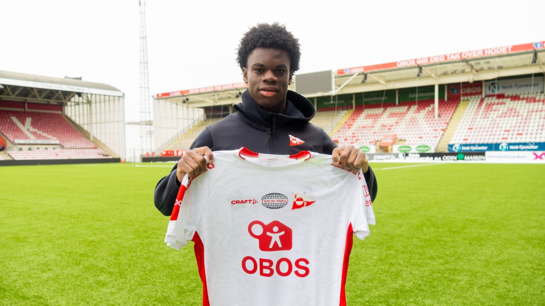 Gabriel Wesseh blir FFK-spiller når han fyller 18 i mai. Frem til da vil han periodevis være på besøk hos oss. I helgen kan han få spilletid mot Lillestrøm.