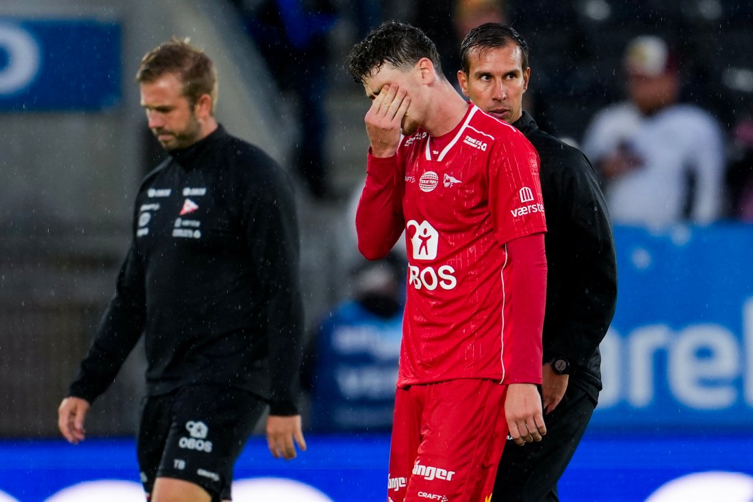 Debutanten Jakub "Kuba" Jezierski var skuffet etter kampslutt. (Foto: Ole Martin Wold / NTB)