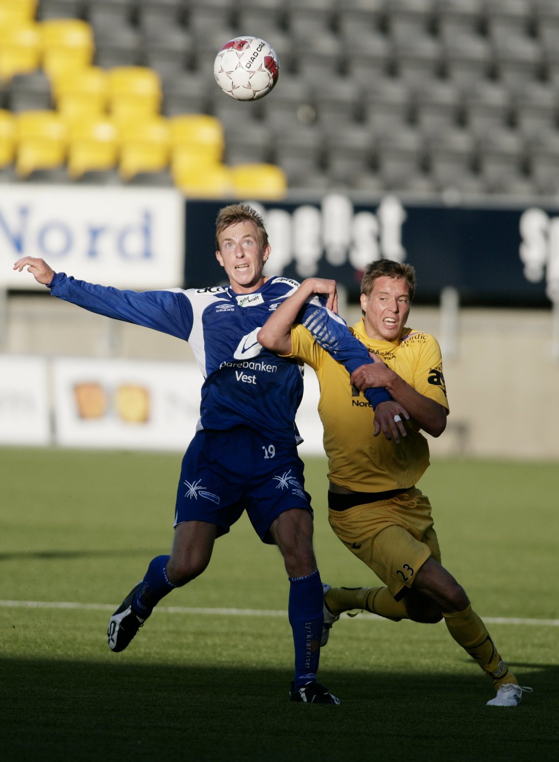 Kevin Nicol (t.v) fra tiden som Haugesund-spiller.