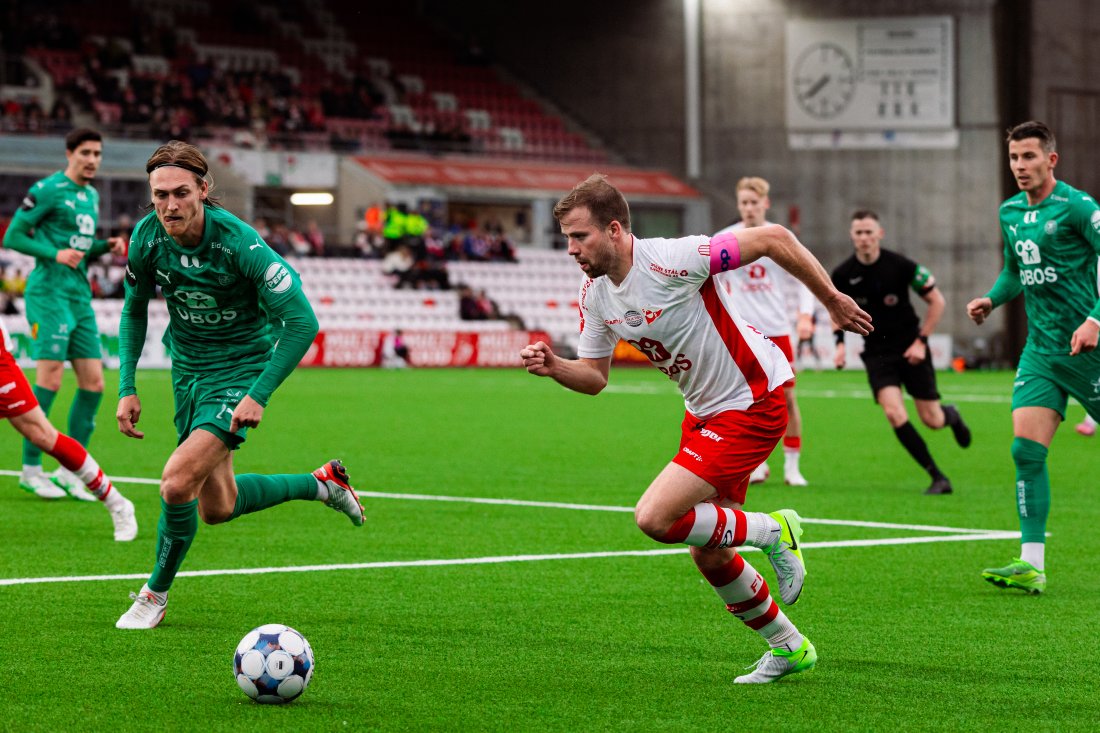 Simen Rafn startet på venstrebacken i Stian Stray Molde sitt skadefravær. (Foto: Qwerty AS)