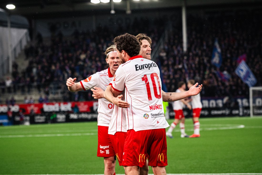 Nuñez gjorde forarbeidet og servert Daniel Eid ved 1-1-scoringen. (Foto: Qwerty AS)