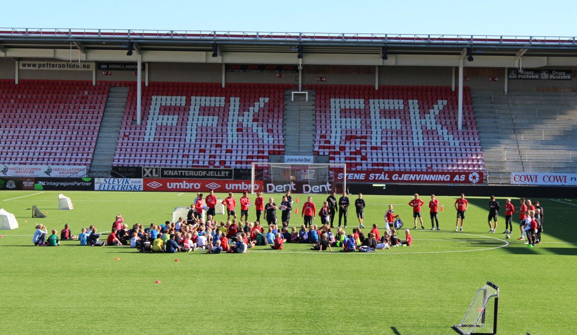 Fotballskole på Stadion august 2017