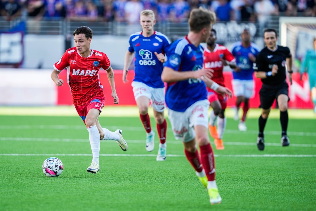 Noa Williams i aksjon for Kongsvinger. (Foto: Heiko Junge / NTB)