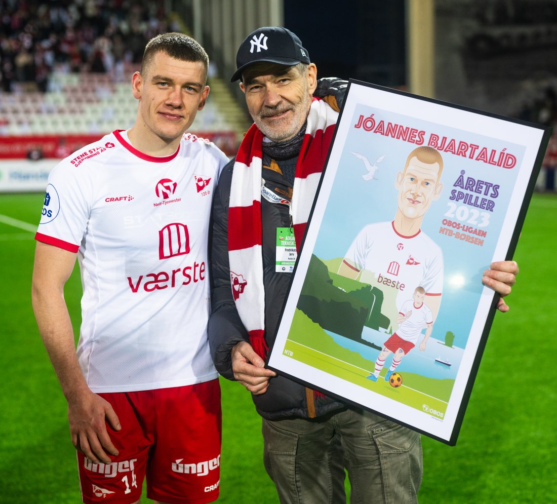 Bjartalid ble kåret til årets spiller i OBOS-ligaen 2023. (Foto: Pedro Lemos)