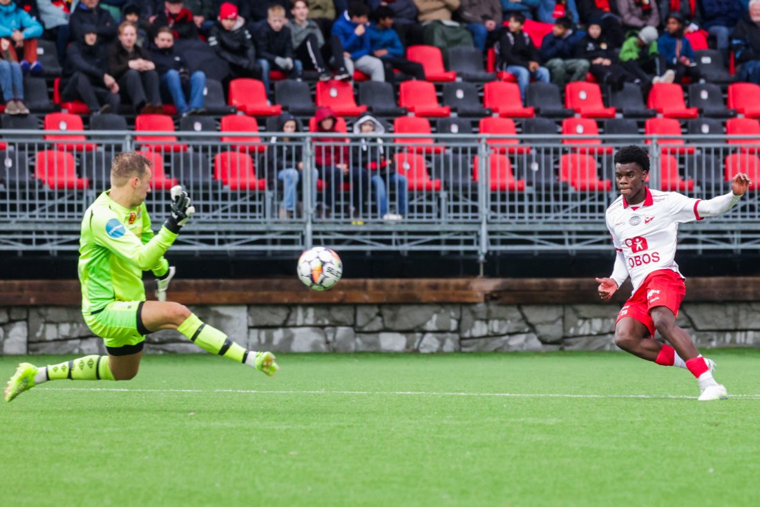 Vi hadde flere store muligheter i løpet av den første omgangen. (Foto: Jan Langhaug / NTB)