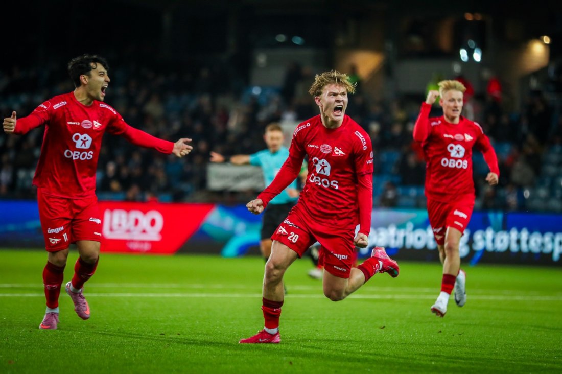 Oskar stanget inn en scoring sent i 3-0-seieren borte mot Strømsgodset i fjor høst. (Foto: NTB)