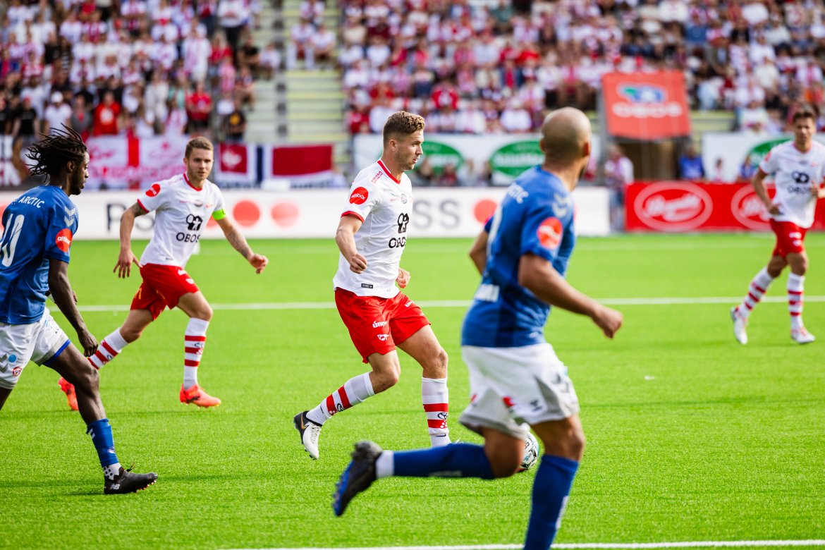 Philip Aukland er et gult kort unna suspensjon. (Foto: Qwerty AS)