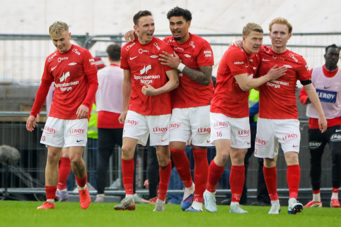 Brann kunne juble for 2-0 etter omtrent 70 minutter. (Foto: Paul S. Amundsen / NTB)