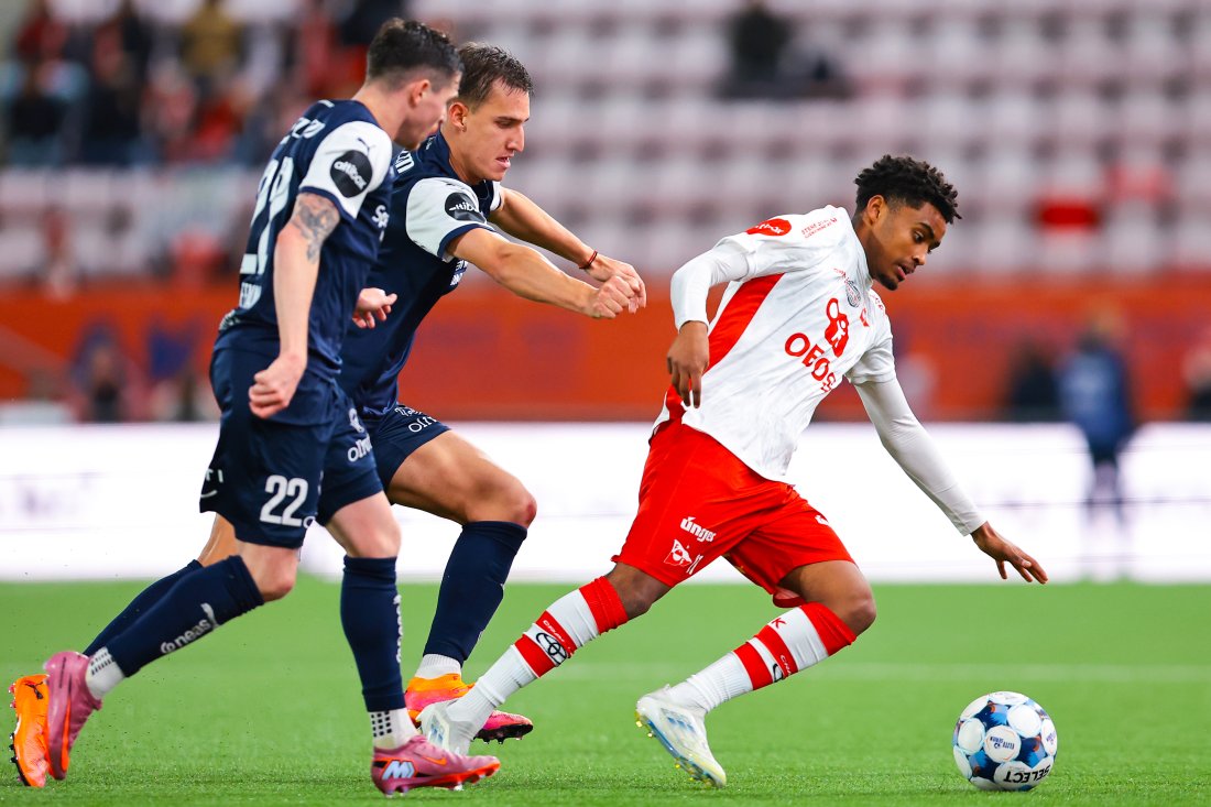 Fanuel Ghebreyohannes fikk sin debut for FFK. (Foto: Thomas Andersen / NTB)