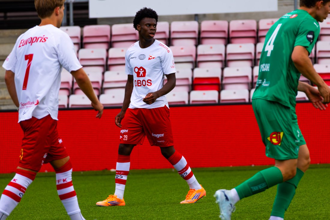 Gabriel Wesseh var en trussel for oss i den første omgangen.